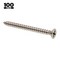 Prime-Line Sheet Metal Screw, #8 x 1-3/4 in, Plain Stainless Steel Flat Head Phillips Drive, 100 PK 9016776 - alternate 2